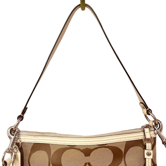 COACH Canvas Monogram Convertible Shoulder/Crossbody Bag - Picture 3 of 16